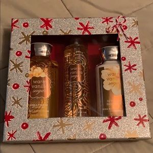 Bath and Body warm vanilla sugar set